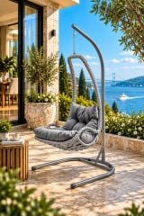 Avonos Tek Kişilik Rattan Salıncak
