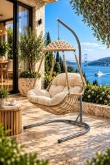 Osaka Tek Kişilik Rattan Salıncak