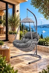 Osaka Tek Kişilik Rattan Salıncak