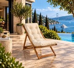 Monaco Kolsuz Minderli Şezlong