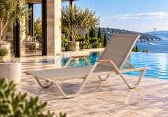 Houston Ahşap Kollu Şezlong