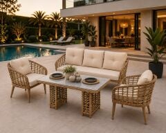 Rodos Rattan Bahçe Oturma Grubu