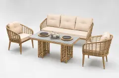 Rodos Rattan Bahçe Oturma Grubu